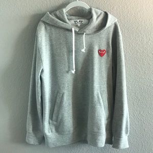 Comme Des Garçons Play Heart Logo Hoodie